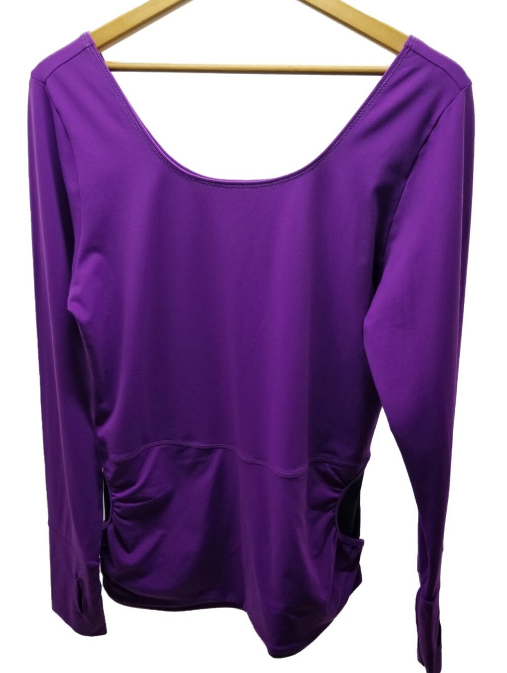 Amoena  Purple Long-Sleeve Scoop Neck Performance Top